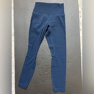 Lululemon Align High-Rise Pant 25”. Size 4. Color is Navy Blue.
